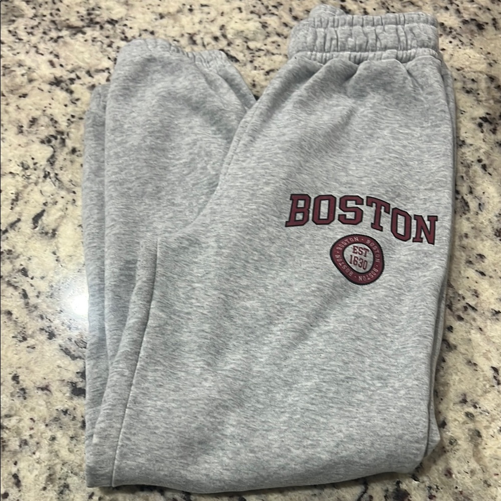 Gray Boston  Sweatpants